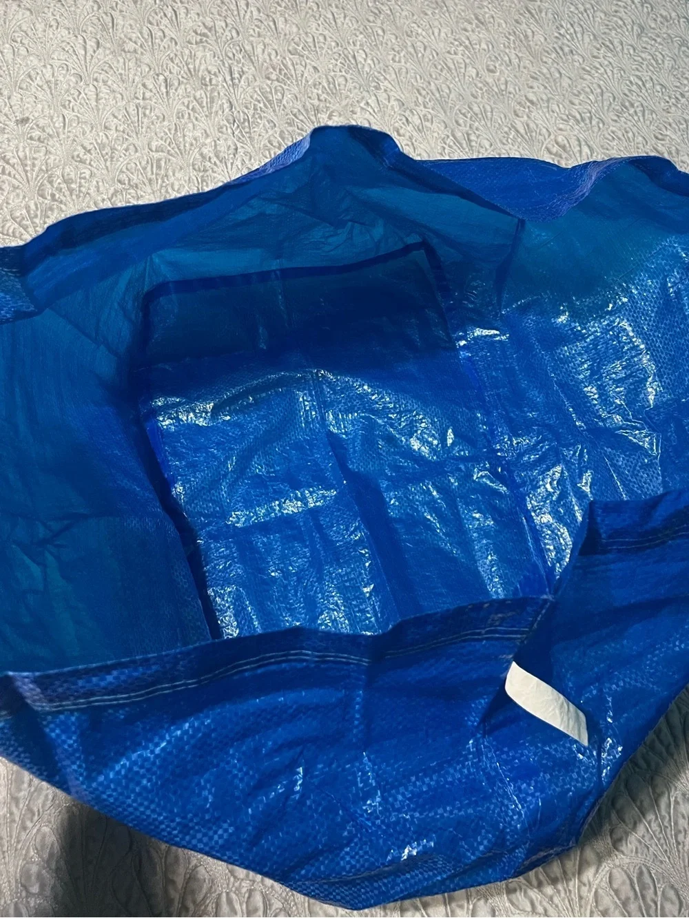 IKEA Frakta 5 Huge Blue Tote Bag with 2 set of Straps Great for grocery shopping